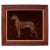 Wood "Great Dane" Framed Oil on Velvet by Lawrence Shelby For Sale - Image 7 of 7