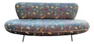 1970s Mid Century Modern Space Age Atomic Disk Sofa