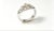 Contemporary Late 20th Century Size 7 14K White Gold Diamond Floral Ring For Sale - Image 3 of 5