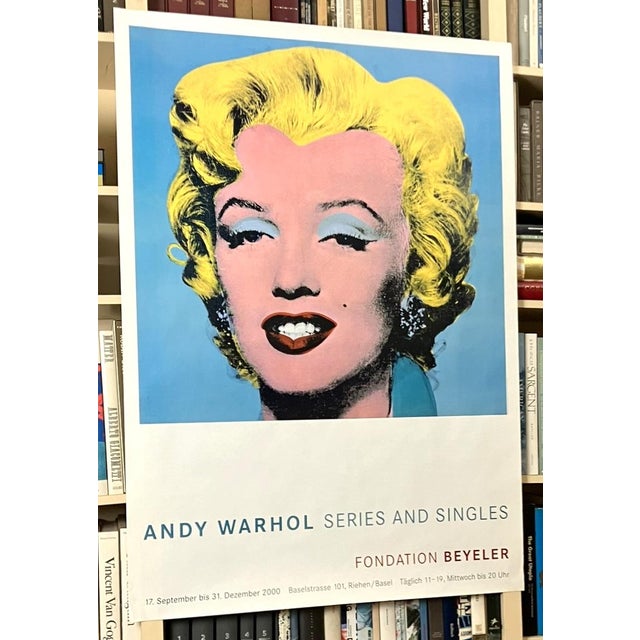 Andy Warhol Andy Warhol Shot Blue Marilyn Original Large Swiss Exhibition Poster For Sale - Image 4 of 10