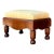 Vintage Grasscloth Footstool For Sale