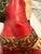 Brick Red Vaillancourt Folk Art “Father Christmas With Walking Stick” For Sale - Image 8 of 8