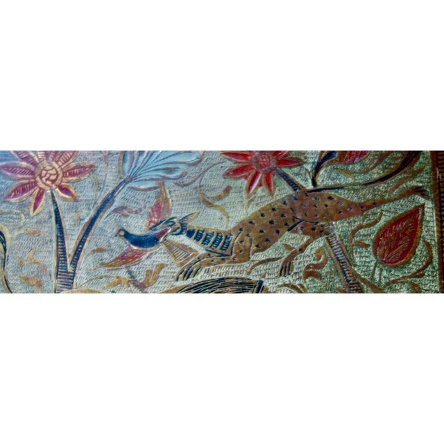 Late 19th Century Enameled Brass Persian Hinged Box For Sale - Image 11 of 12