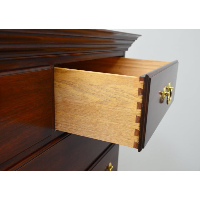 Wood Henkel Harris Mahogany Chest of Drawers For Sale - Image 7 of 9
