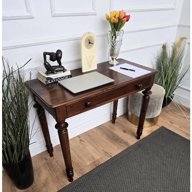 Rustic Antique Italian Rustic Walnut Kitchen Table, 1890s For Sale - Image 3 of 9