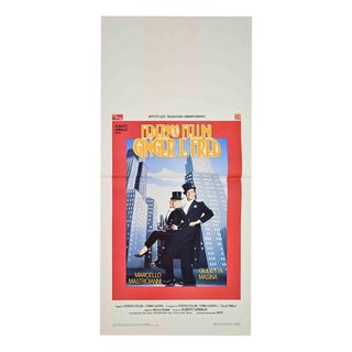 Fred & Ginger Offset Poster, 1986 For Sale