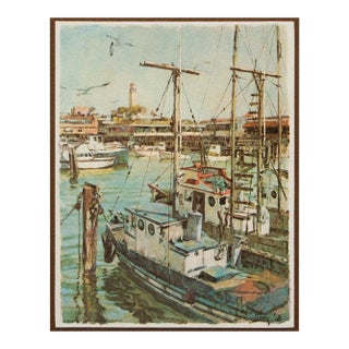 1968 San Francisco Sketches by Don Davey, Small Full-Color Print For Sale