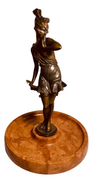 Bruno Zach, Art Deco Flapper Girl, 1920s, Bronze