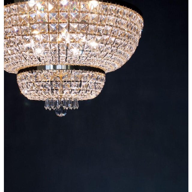 Not Yet Made - Made To Order Palace 5 Lights Flush Mount in Polished Chrome and Crystal by Aggiolight For Sale - Image 5 of 6