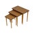 Vintage Nesting Tables in Formica, Walnut and Beech with Conical Legs, 1950s, Set of 3 For Sale - Image 9 of 10
