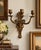Antique 19th-Century Louis XVI Style Patinated Bronze Three-Light Wall Sconce For Sale - Image 12 of 13