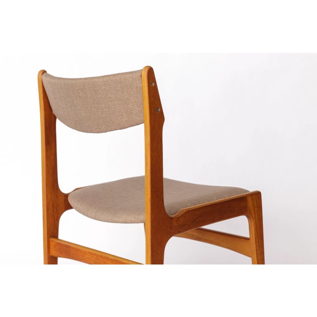 Vintage Danish Teak Dining Chair in Grey,1960s For Sale - Image 3 of 10