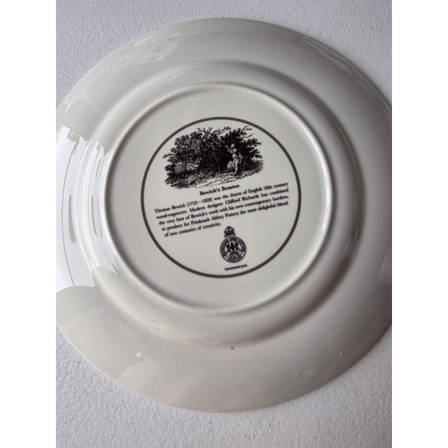 1990s Bewicks Beastes Prinknash Abbey Pottery Plates Six For Sale - Image 5 of 8