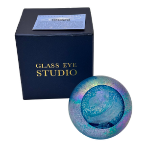 Glass Eye Studio Celestial Series Supernova Paperweight Nib Retired