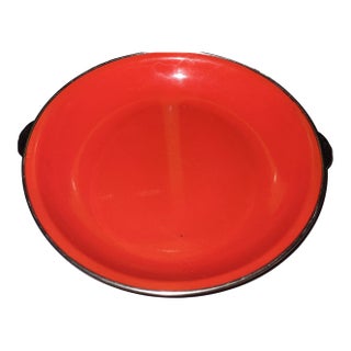 Mid 20th Century Mid Century Modern Tableware, Red Enamel, Cook & Serve Ware For Sale