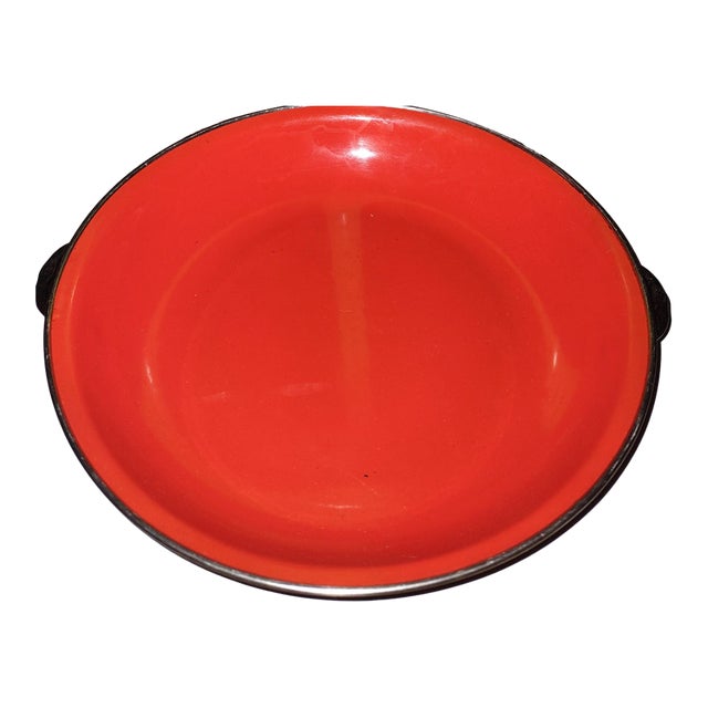 Mid 20th Century Mid Century Modern Tableware, Red Enamel, Cook & Serve Ware For Sale