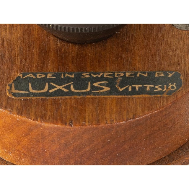 Wood Vintage Wall Lamp by Uno & Östen Kristiansson for Luxus, 1960s For Sale - Image 7 of 8