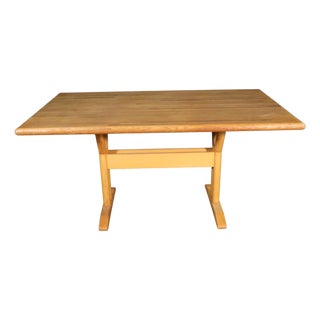 Mid 20th Century Butcher Block Dining Table For Sale