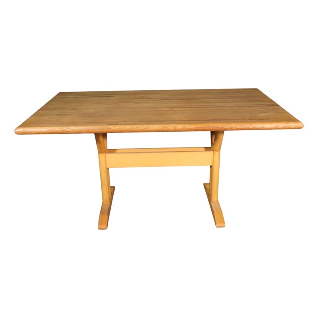 Mid 20th Century Butcher Block Dining Table For Sale