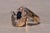 1980s 1980s The Osborne Park: Yellow Gold Sapphire and Diamond Designer Ring, Size 10 For Sale - Image 5 of 10