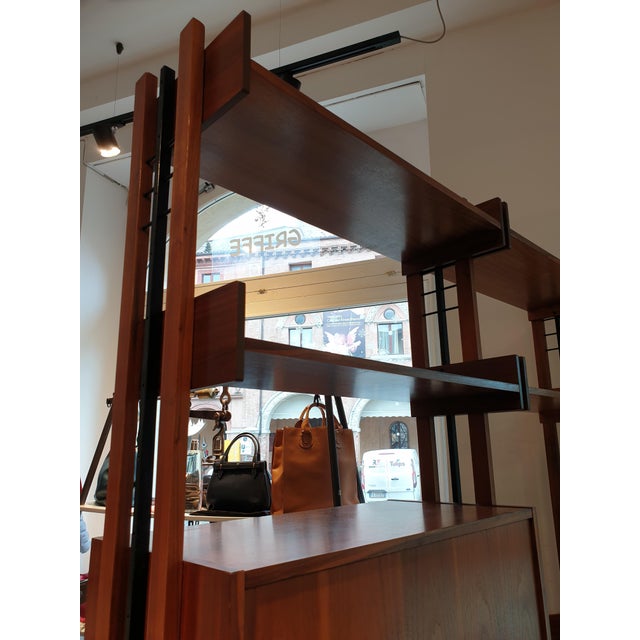 Swedish Teak & Metal Modular Library, 1960s For Sale - Image 12 of 18