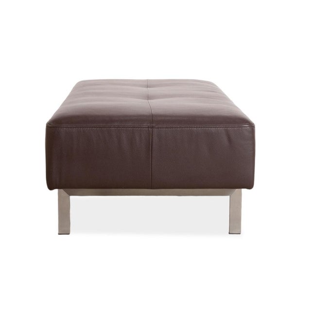 Brown Dono 6100 Ottoman in Brown Leather from Rolf Benz For Sale - Image 8 of 9