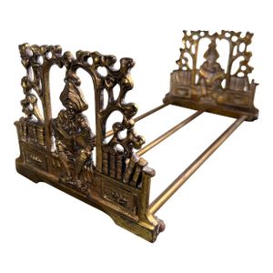 Judd Antique Brass Scholar Expandable Telescopic Bookend/Bookshelf/Bookrack