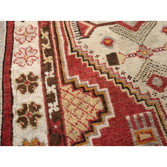 Rustic Galerie Shabab Collection Mid-20th Century Turkish Oushak Throw Rug For Sale - Image 3 of 6