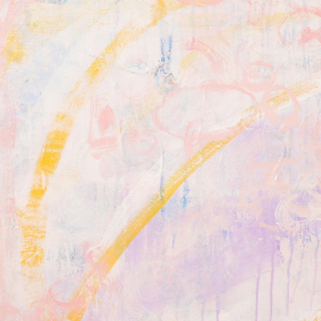 Textile Contemporary Abstract Painting on Canvas For Sale - Image 7 of 11