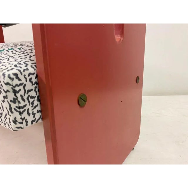 Glass Set of Postmodern Bench and Mirror, 1980s For Sale - Image 7 of 11