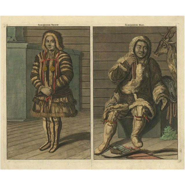 Cornelis de Bruijn, Samoyedic People of Northern Russia, 1700, Print For Sale