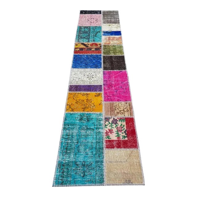Colourful Mid 20th Century Wool Carpet For Sale