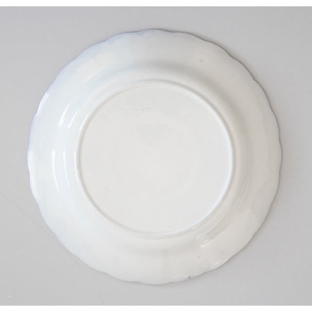 Ceramic 19th Century English Wedgwood Blue & White Pearlware Sunflower Plate For Sale - Image 7 of 8