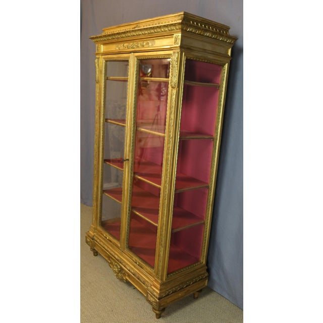 19th Century Giltwood Display Case For Sale - Image 6 of 10