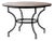 Matthew Izzo Home Moroccan Zellige Unglazed Pink Tile and Iron Base 48" Round Bistro Table For Sale