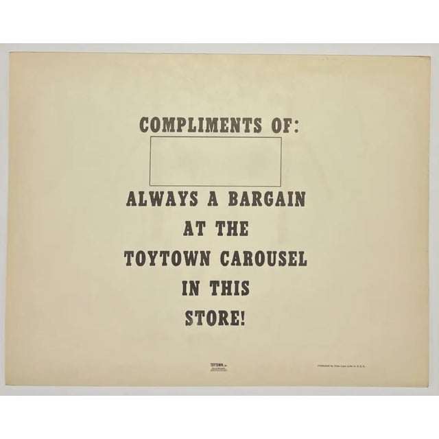 1950s 1950s Hobby Horse Lithograph For Sale - Image 5 of 5