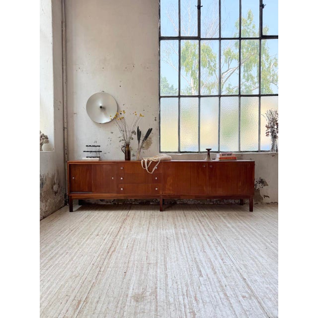 Brown Constructivist Teak Sideboard, 1960s For Sale - Image 8 of 18