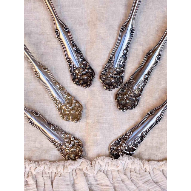 Silver Berwick Dessert Spoons from WM. Rogers & Son, 1904, Set of 6 For Sale - Image 8 of 9