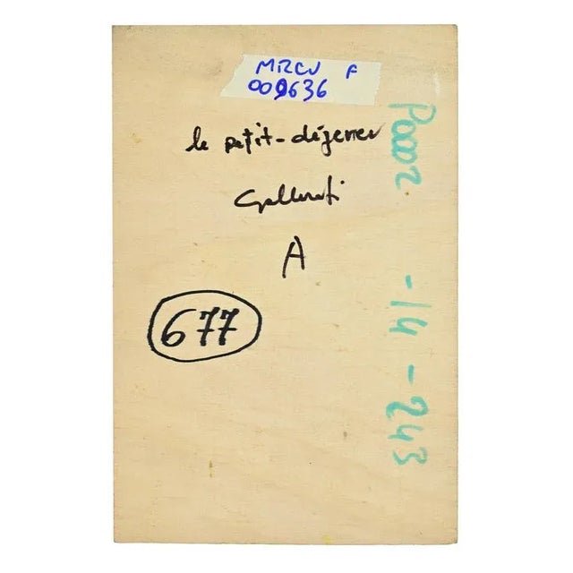 Modern Alberto Gallerati, Breakfast, Oil Painting, 1970s For Sale - Image 3 of 5