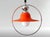 Mid-Century Modern Glossy Orange Pull Down Hanging Light, 1960s For Sale - Image 10 of 10