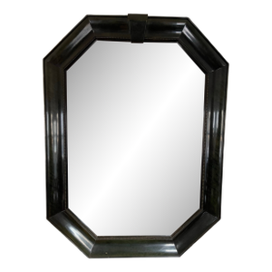 Vintage Bernhardt Lacquered Octagonal Beveled Mirror Karl Springer Style