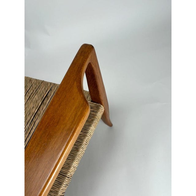Gio Ponti Mid-Century Sculptural Armchairs in Wood and Rope from Gio Ponti, Italy, 1940s, Set of 2 For Sale - Image 4 of 11