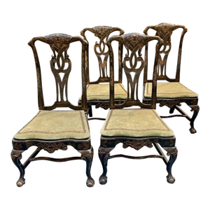 Set of English Queen Anne Chinoiserie Chairs