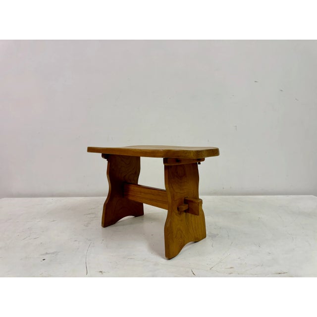 Wood Mid-Century Elm Side Table, 1950s For Sale - Image 7 of 11