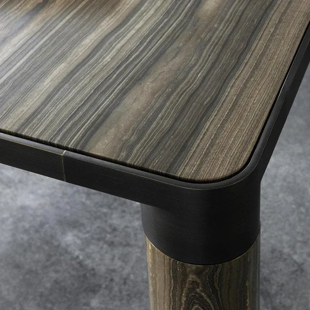 A superb showcase of craftsmanship, this dining table will fit perfectly in any modern and contemporary home....