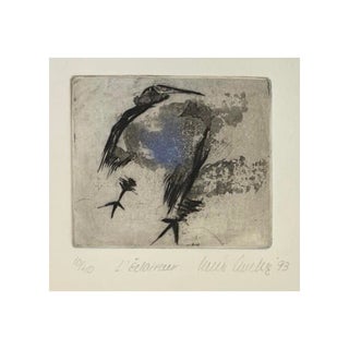 1993 Lucie Vezina L'éclaireur Collagraph For Sale