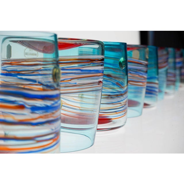 Young Collection Tumblers from Cenedese Murano, 1960s, Set of 10 For Sale - Image 13 of 18