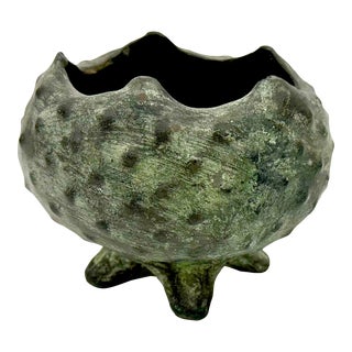 Brutalist Art Pottery Amphora Gerona Espana Circa 1960s For Sale