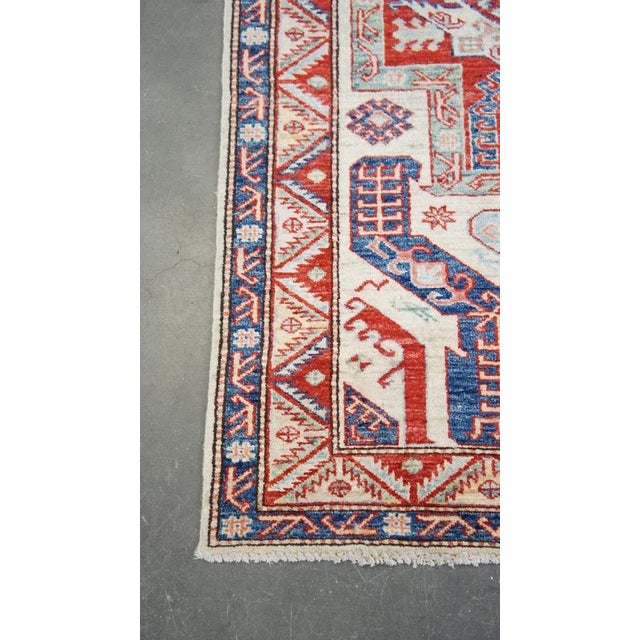 Vintage Colorful Rug with Pattern For Sale - Image 3 of 8