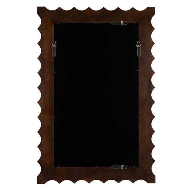 Contemporary Burt Wall Mirror, Dark Wood For Sale - Image 3 of 5